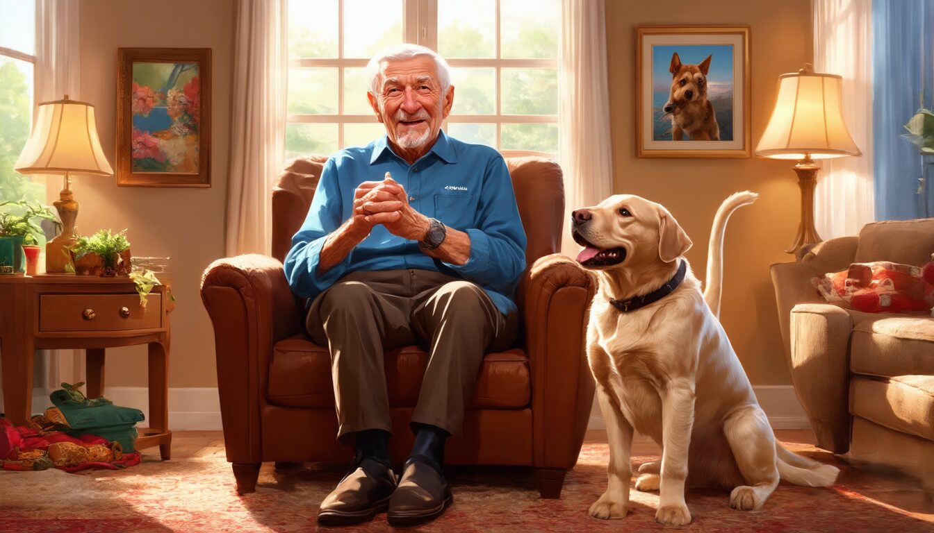 découvrez la réaction hilarante d'un grand-père de 92 ans face à un labrador, après une vie entourée de petits chiens. une vidéo attendrissante et amusante qui illustre la surprise et l'émerveillement d'une rencontre inattendue.