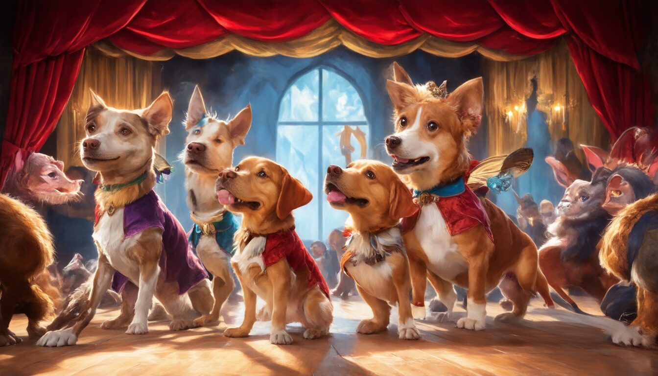 Entdecken Sie den scharfen Geist und den schockierenden Humor der Hunde von Navarra während ihrer Vorstellung im Theater von Vannes. Eine einzigartige Darbietung, die knallt und garantiert viele Lacher bietet und für einen unvergesslichen Abend mit Freunden oder Familie sorgt.