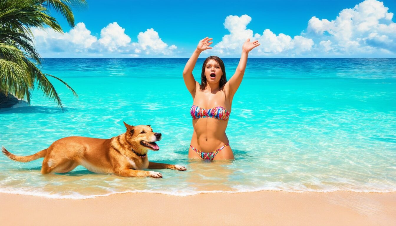 Tauchen Sie ein in die faszinierende Geschichte eines Badegastes, der von einer tierischen Illusion in Pleubian überrascht wurde. Entdecken Sie unsere fesselnden Bilder und Videos, um dieses einzigartige und überraschende Erlebnis am Meer noch einmal zu erleben.