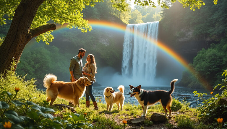 découvrez un spectacle naturel éblouissant en forêt, où les amoureux des chiens peuvent explorer des paysages à couper le souffle tout en partageant des moments inoubliables avec leurs compagnons à quatre pattes.